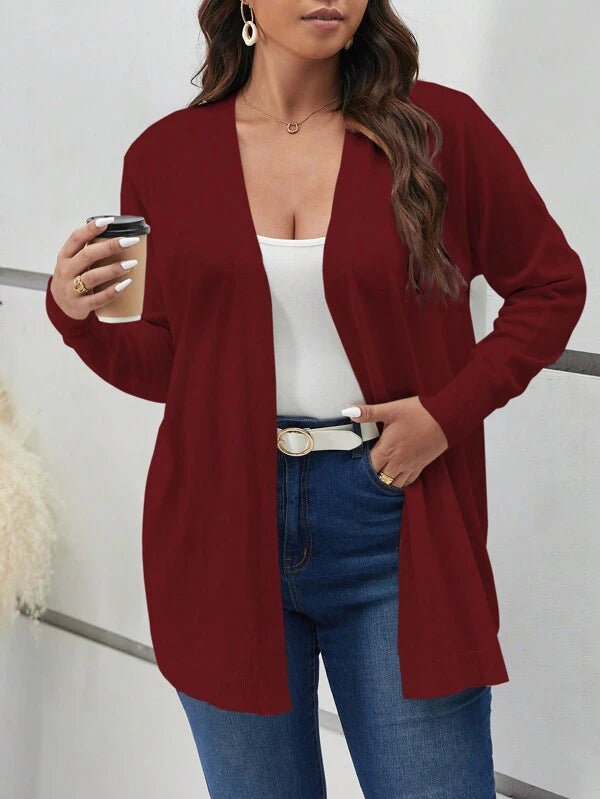 Long Sleeve Open Front Cardigan