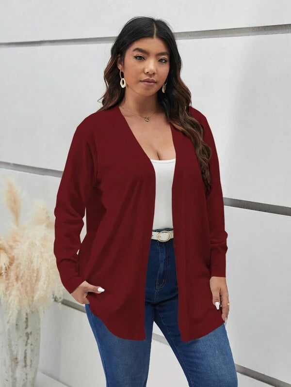 Long Sleeve Open Front Cardigan