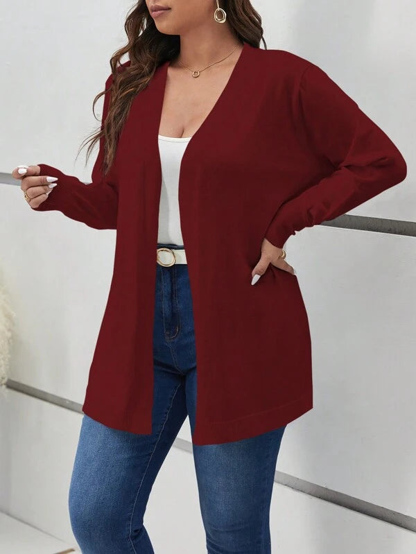 Long Sleeve Open Front Cardigan