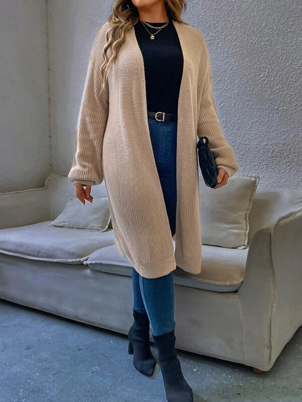 Long Sleeve Open Front Cardigan