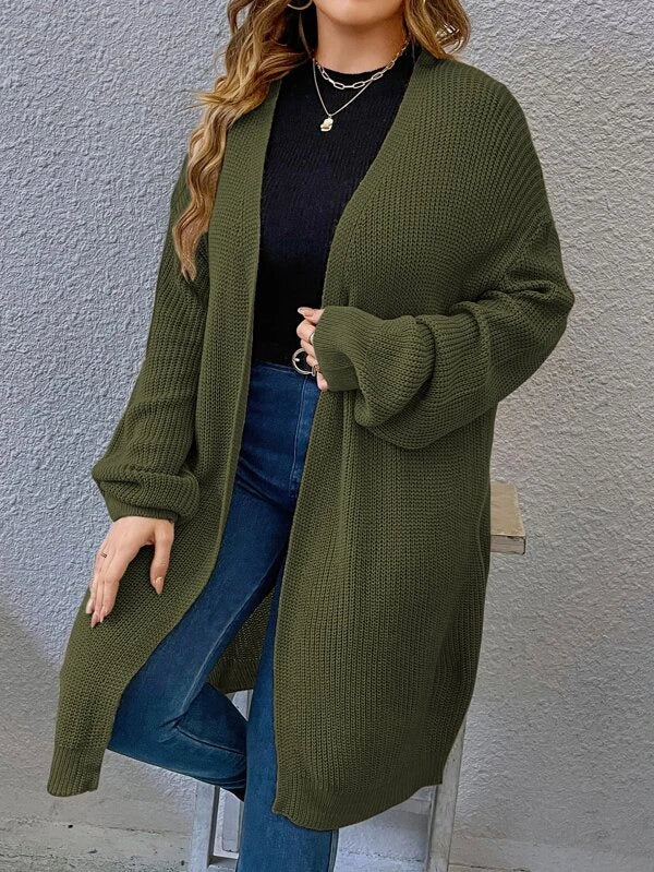 Long Sleeve Open Front Cardigan