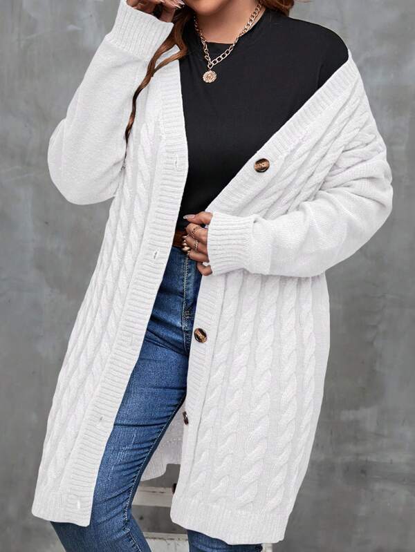 Long Sleeve Stretchable Cardigan