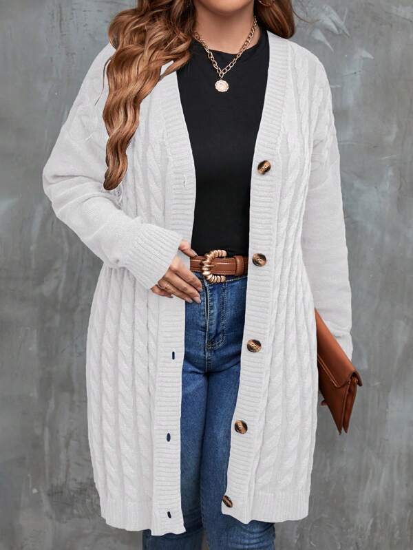 Long Sleeve Stretchable Cardigan