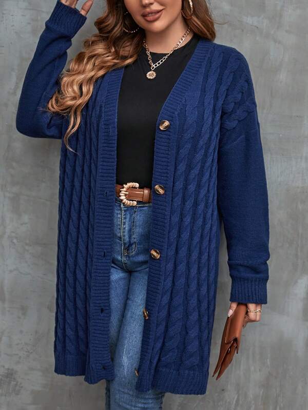 Long Sleeve Stretchable Cardigan