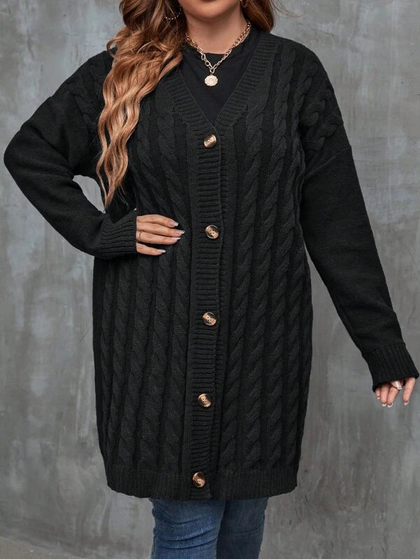 Long Sleeve Stretchable Cardigan