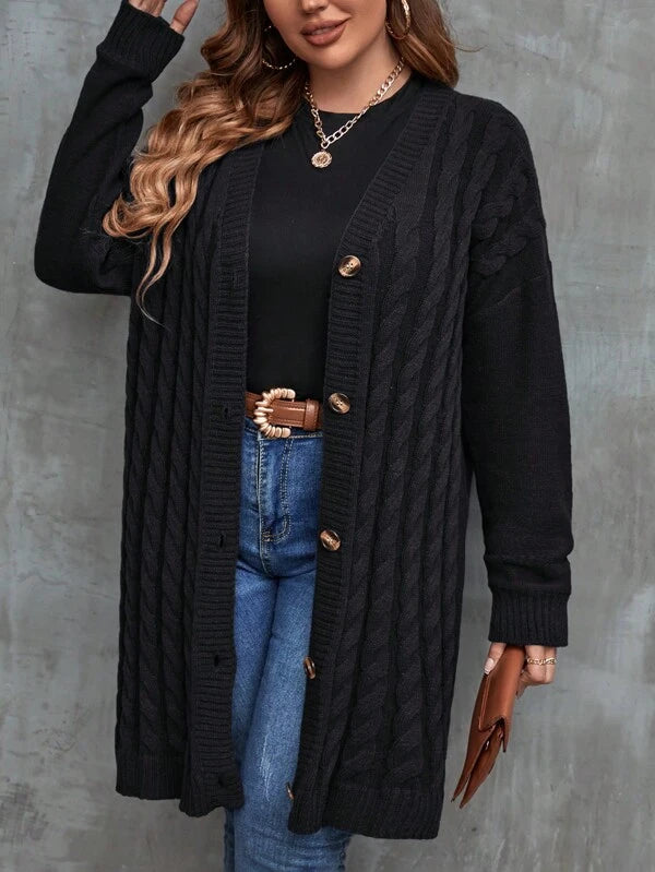 Long Sleeve Stretchable Cardigan