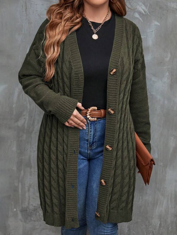 Long Sleeve Stretchable Cardigan