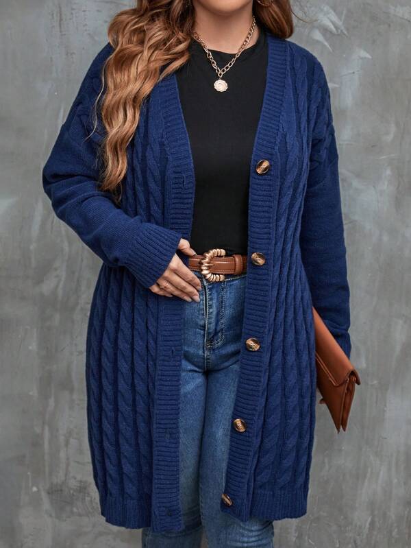 Long Sleeve Stretchable Cardigan