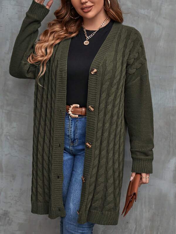 Long Sleeve Stretchable Cardigan