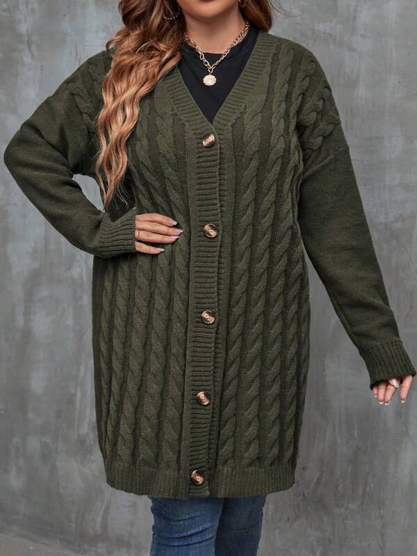 Long Sleeve Stretchable Cardigan