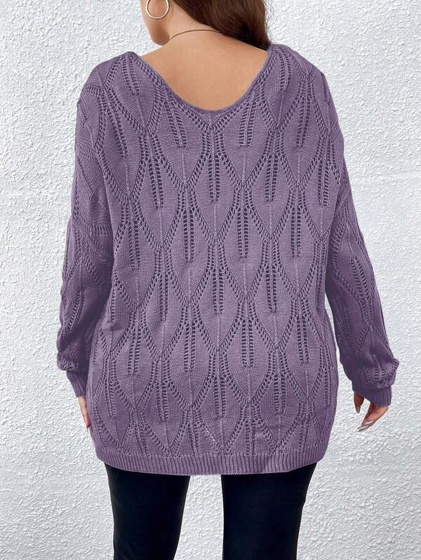 Loose Fit Design Sweater Pullover