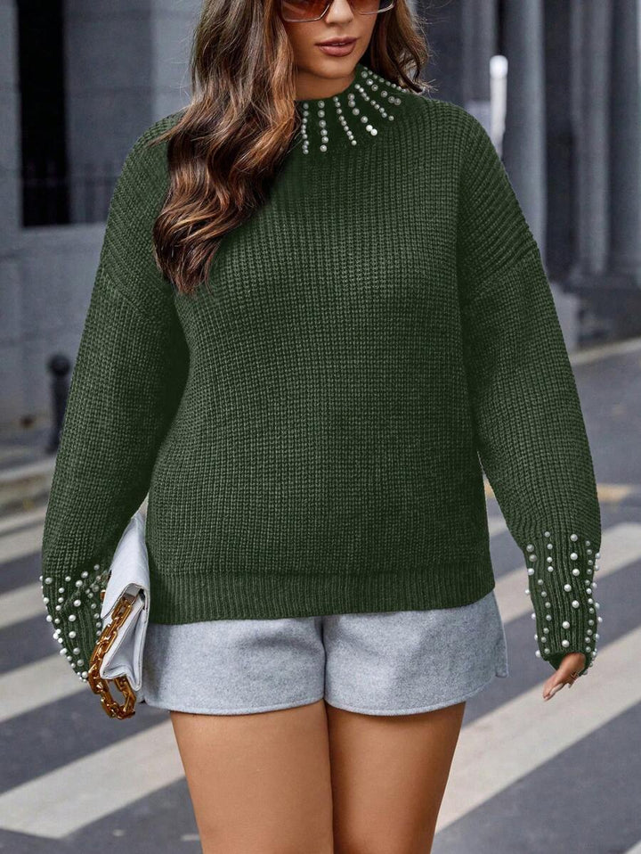 Pearls Beaded Elegant Sweater