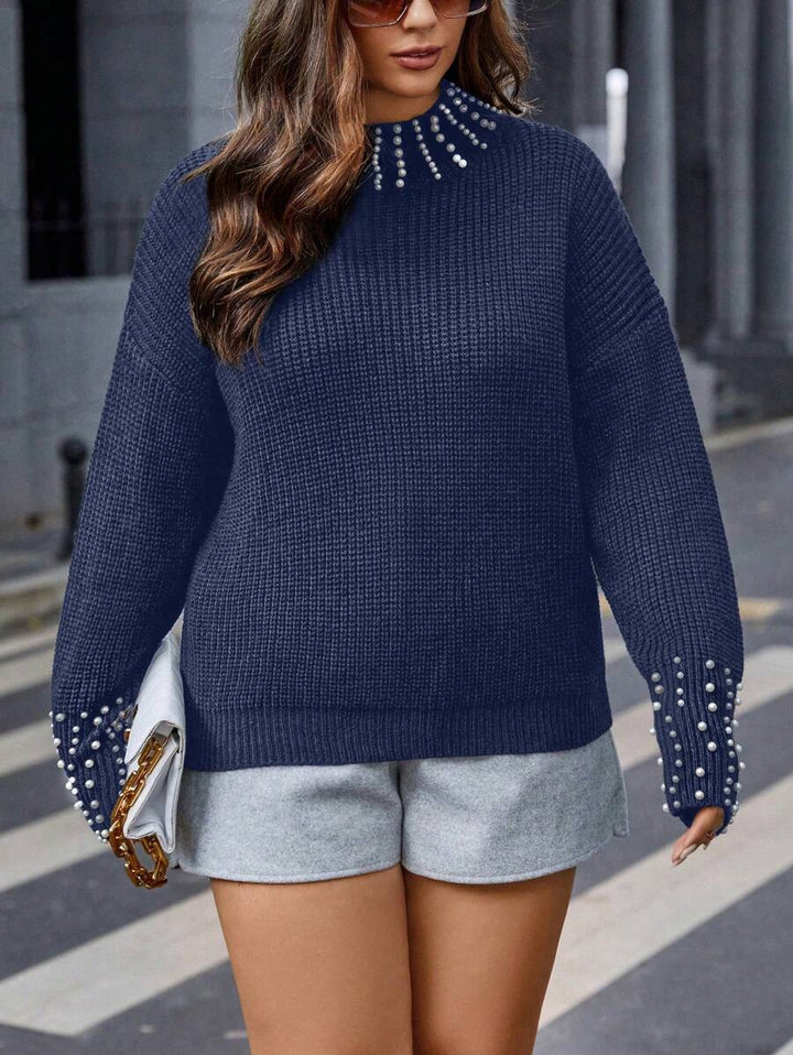 Pearls Beaded Elegant Sweater