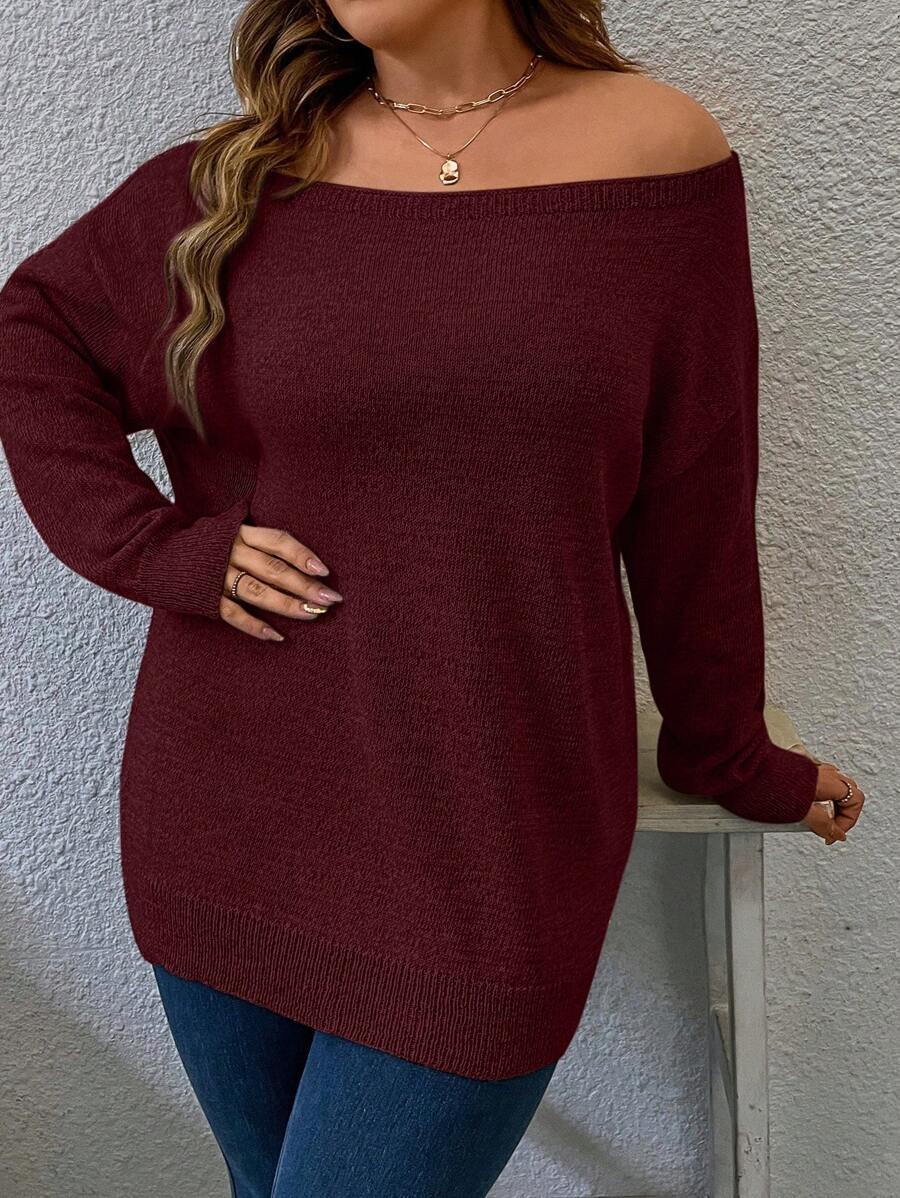 Plus Size Loose Casual Sweater
