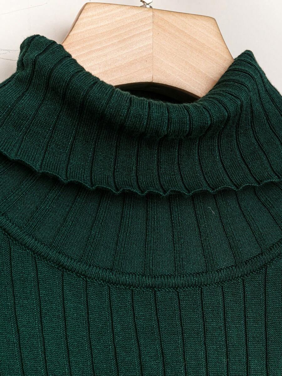 Plus Size Ribbed Pit Sweater