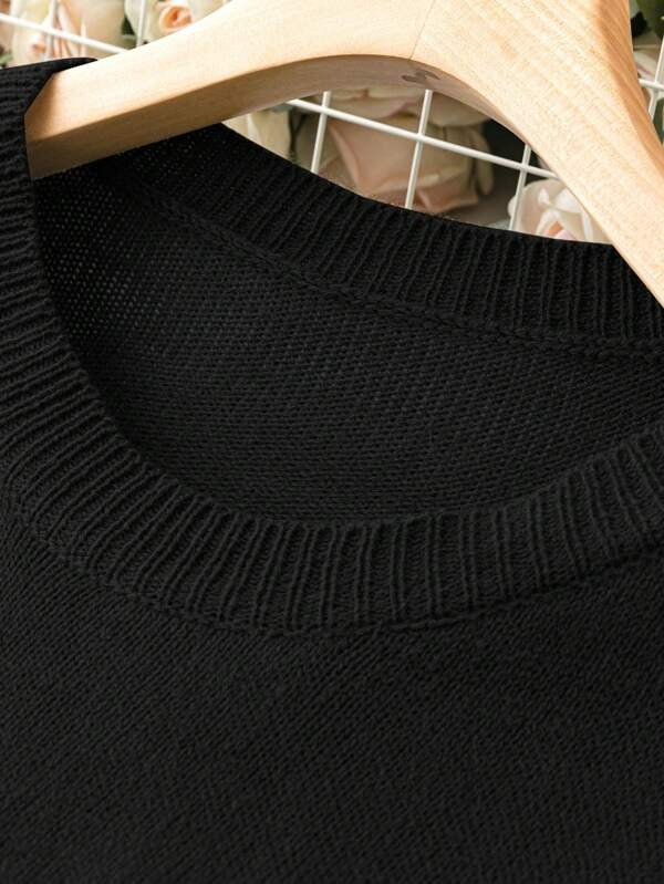 Popcorn Knit Lantern Sleeve Sweater