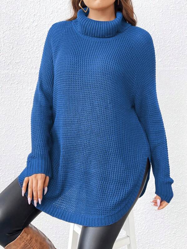 Raglan Sleeve Pullover Sweater