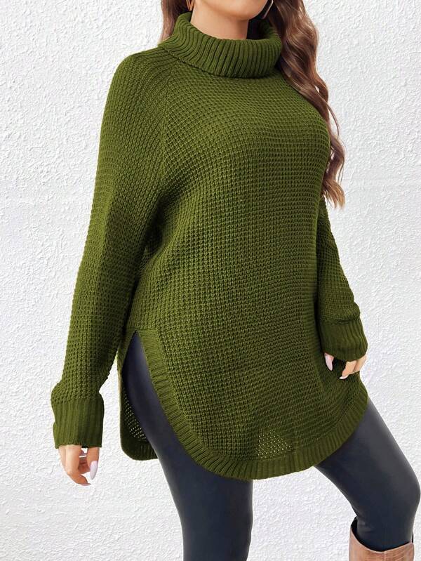 Raglan Sleeve Pullover Sweater