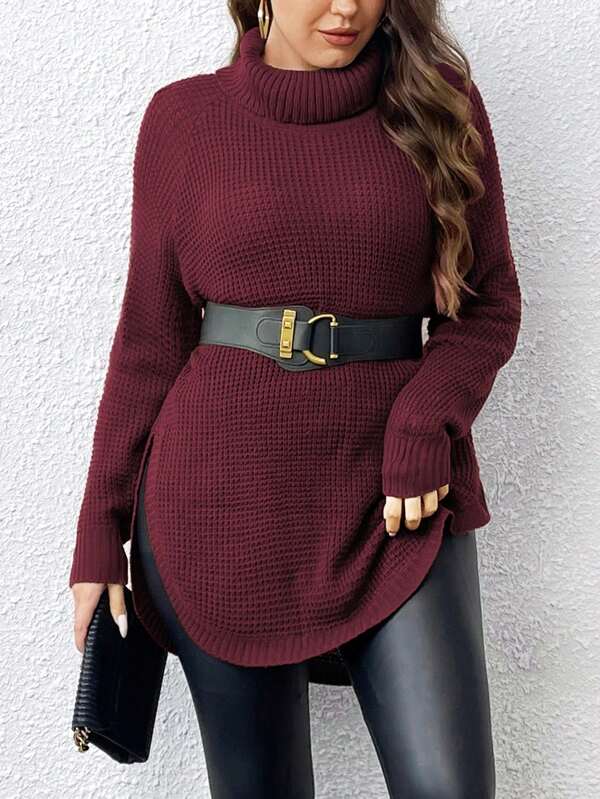 Raglan Sleeve Pullover Sweater