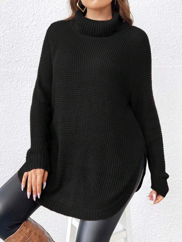 Raglan Sleeve Pullover Sweater