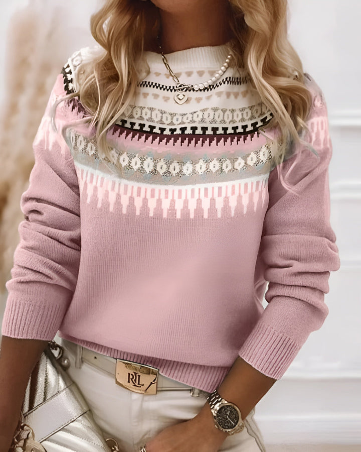 Retro Style Winter Long Sleeve Knitted Sweater