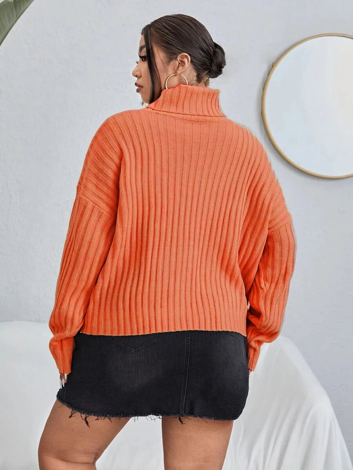 Rib Knit Long Sleeve Sweater