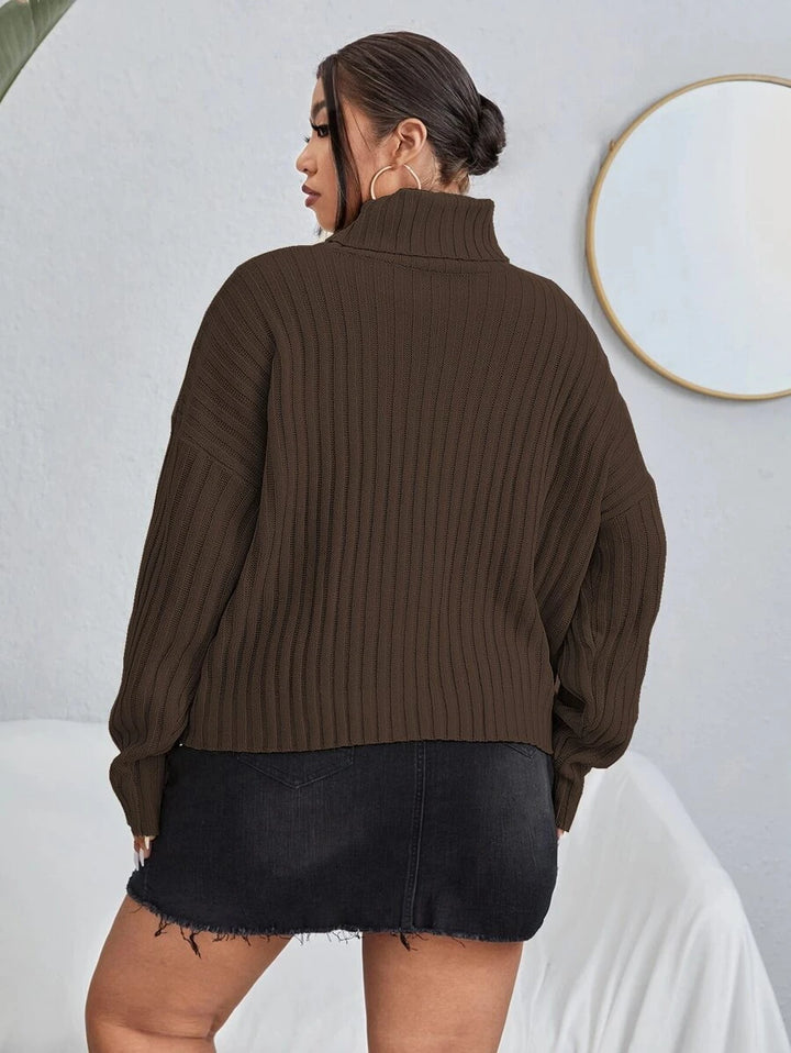 Rib Knit Long Sleeve Sweater