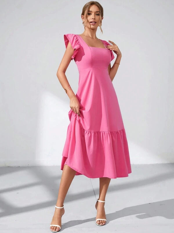 Barbie Ruffle Hem Dress