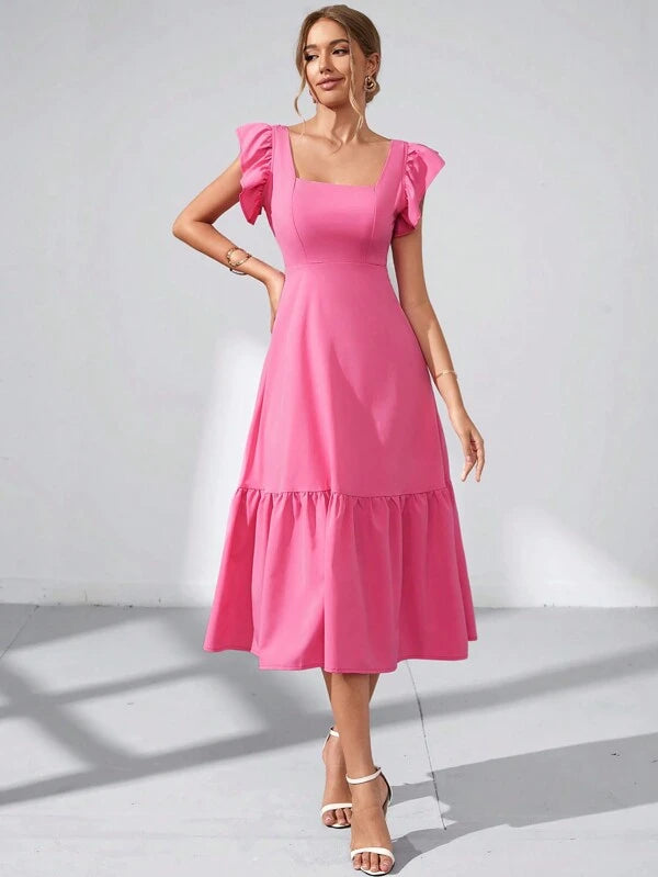 Barbie Ruffle Hem Dress