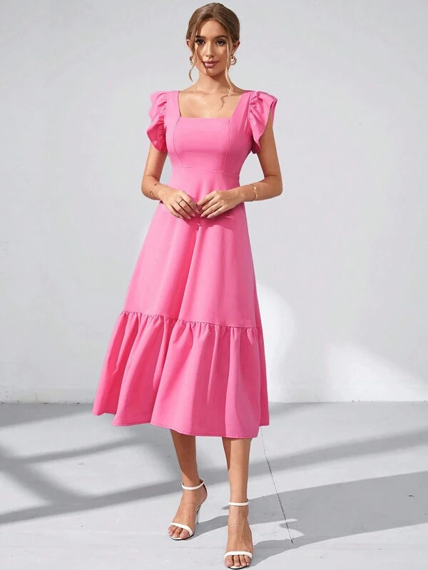 Barbie Ruffle Hem Dress