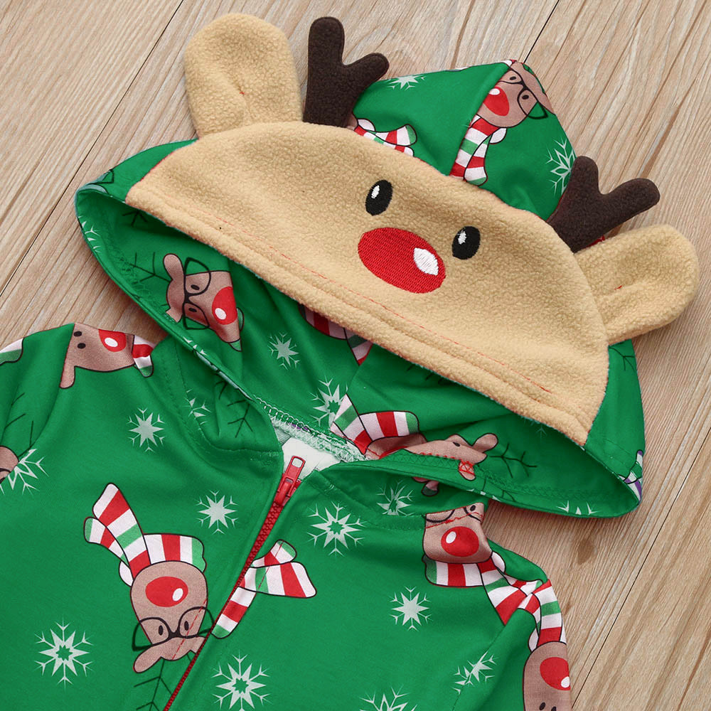 Christmas Funny Reindeer Matching Family Jumpsuit Set