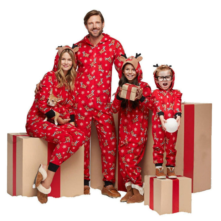 Christmas Reindeer Matching Family Jumpsuit Set