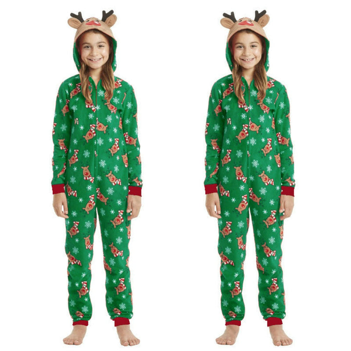 Christmas Funny Reindeer Matching Family Jumpsuit Set