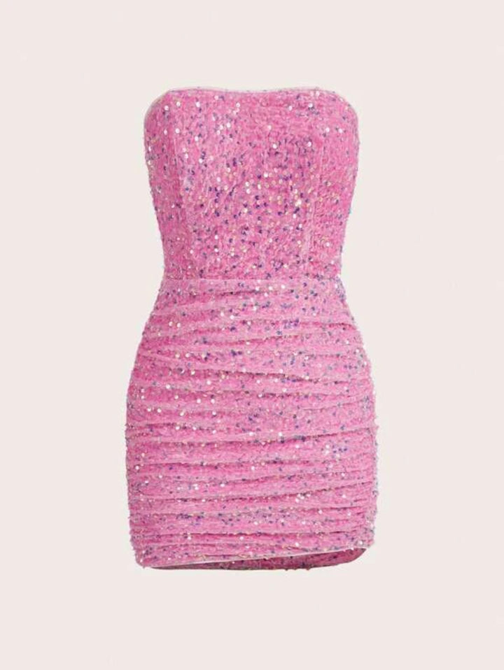 Barbie Sequin Tube Bodycon Dress