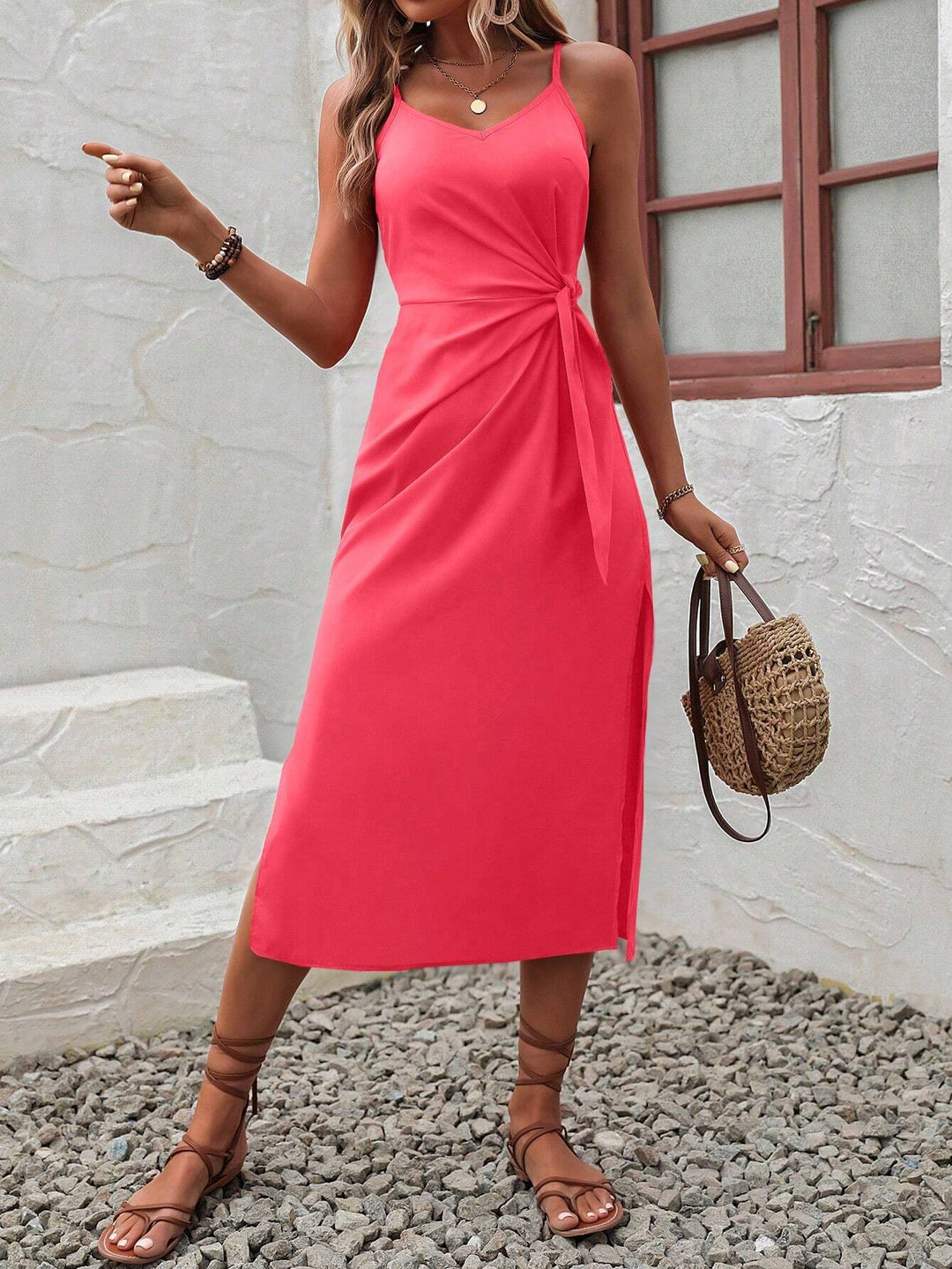 Barbie Sleeveless High Waist Casual Dress