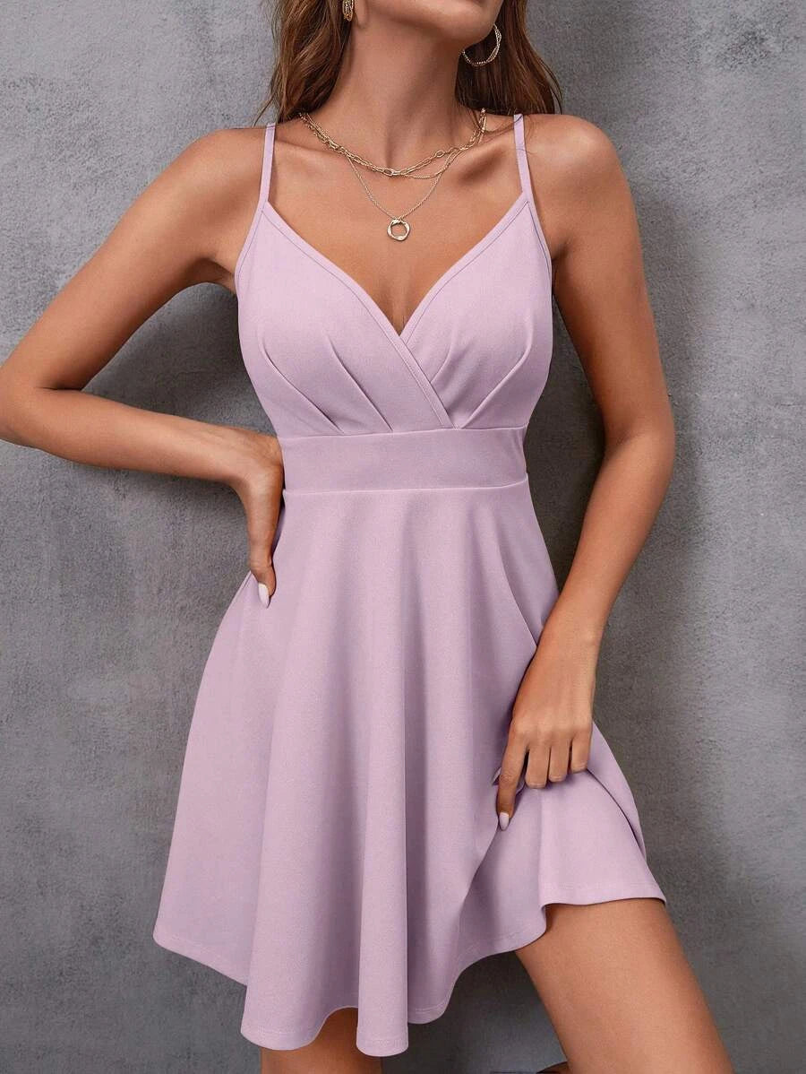 Robe camisole décontractée unie