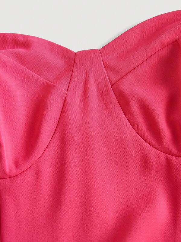 Barbie Solid Cup Detail Cami Dress