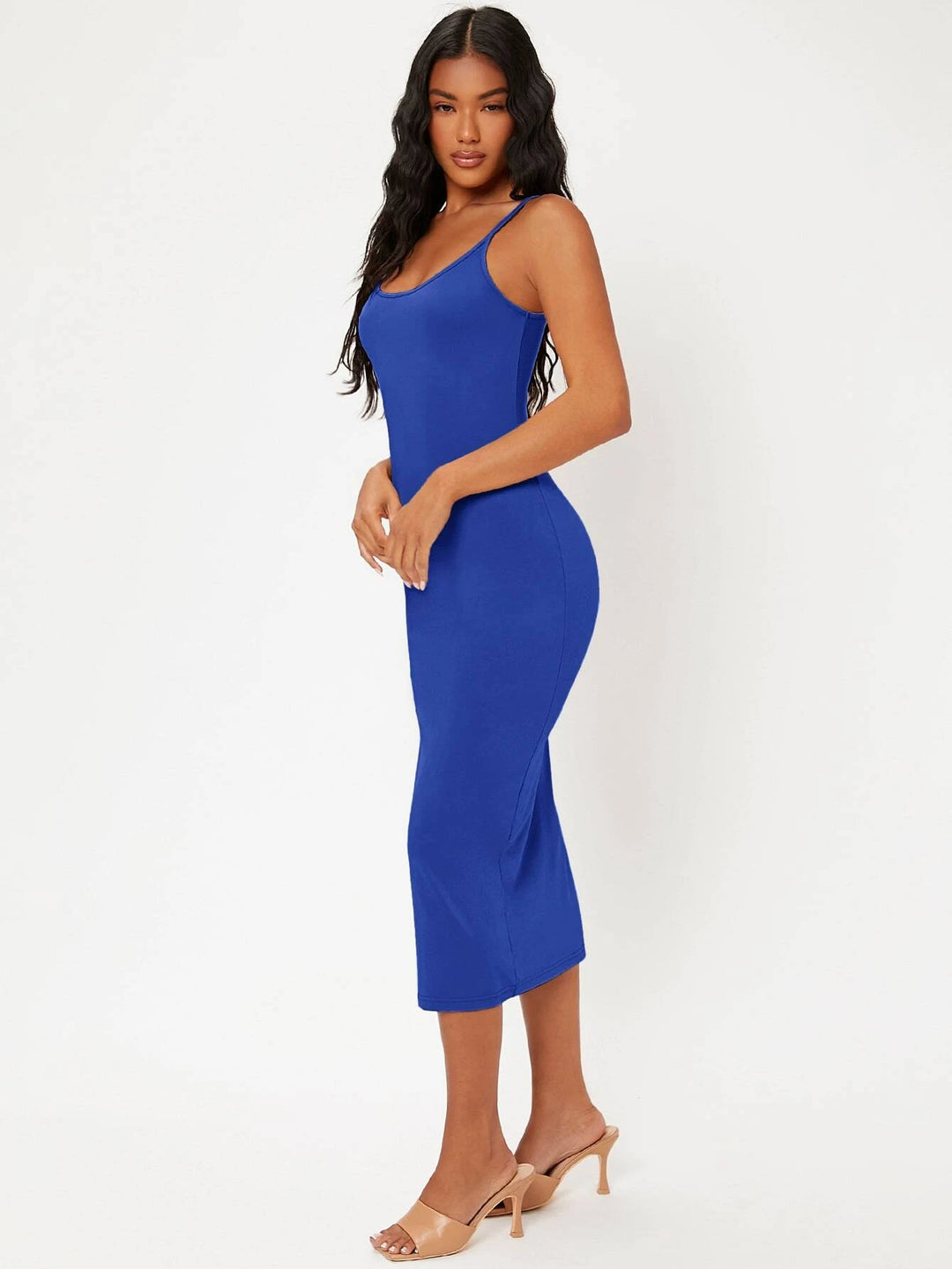 Robe ajustée de forme unie 