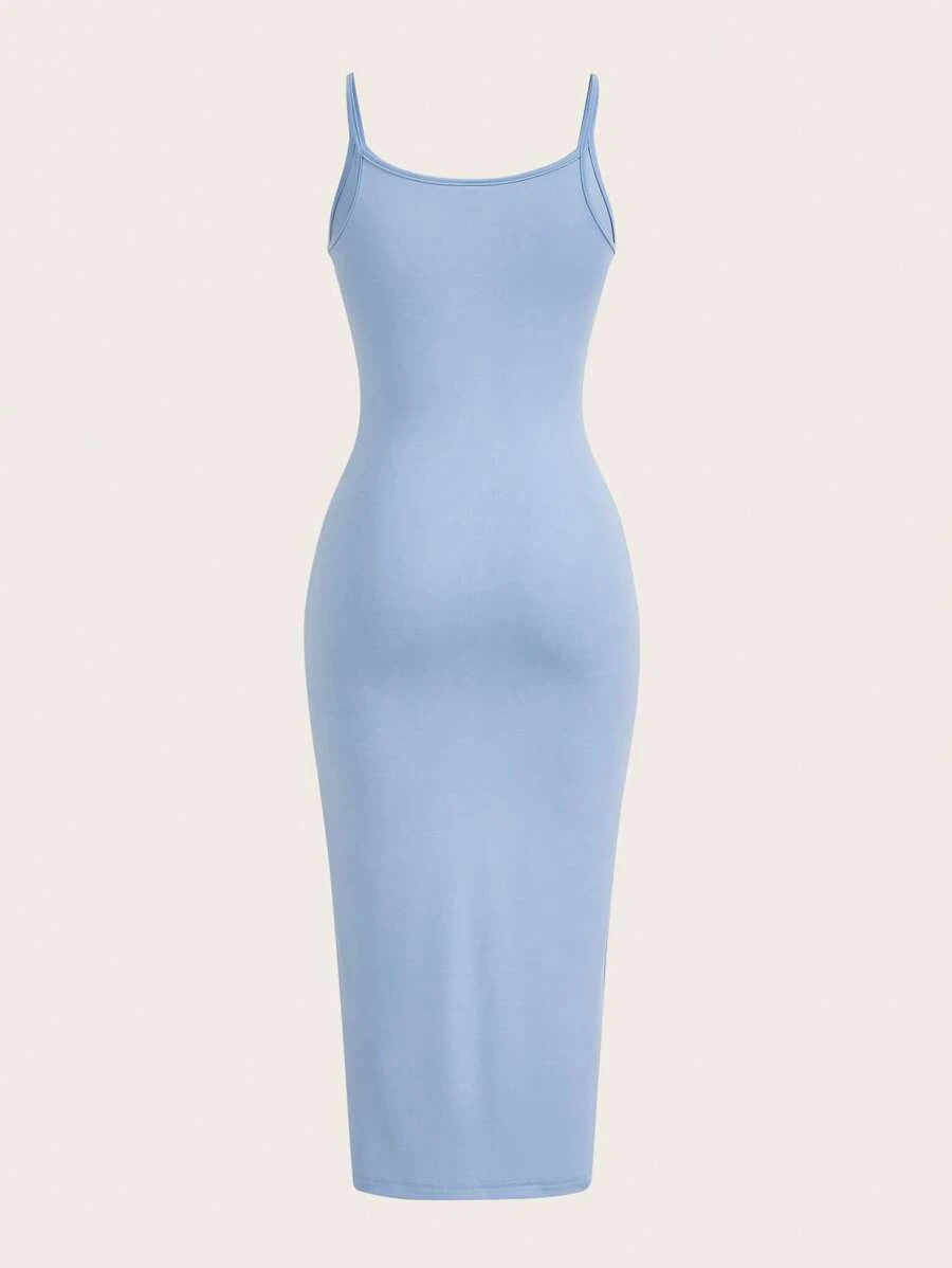 Barbie Solid Form Fitted Slip Dress