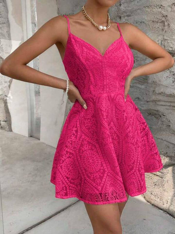 Barbie Solid Lace Cami Dress