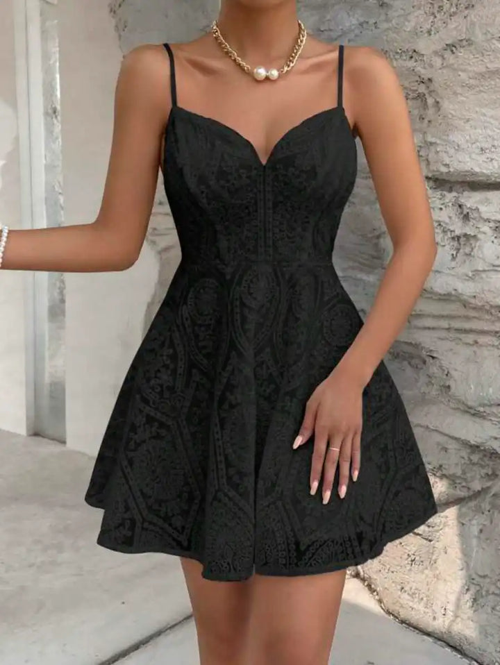 Barbie Solid Lace Cami Dress