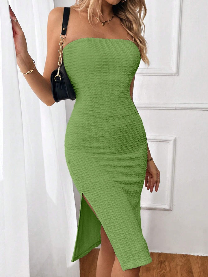 Barbie Split Tube Bodycon Dress