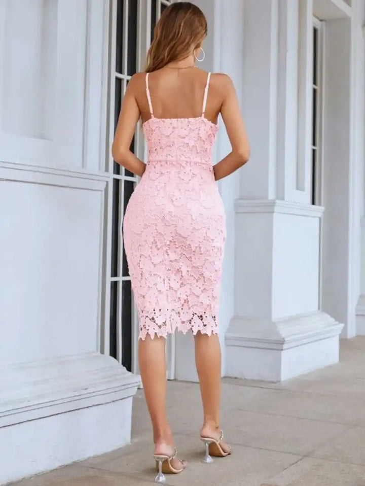 Barbie Split Lace Cami Dress