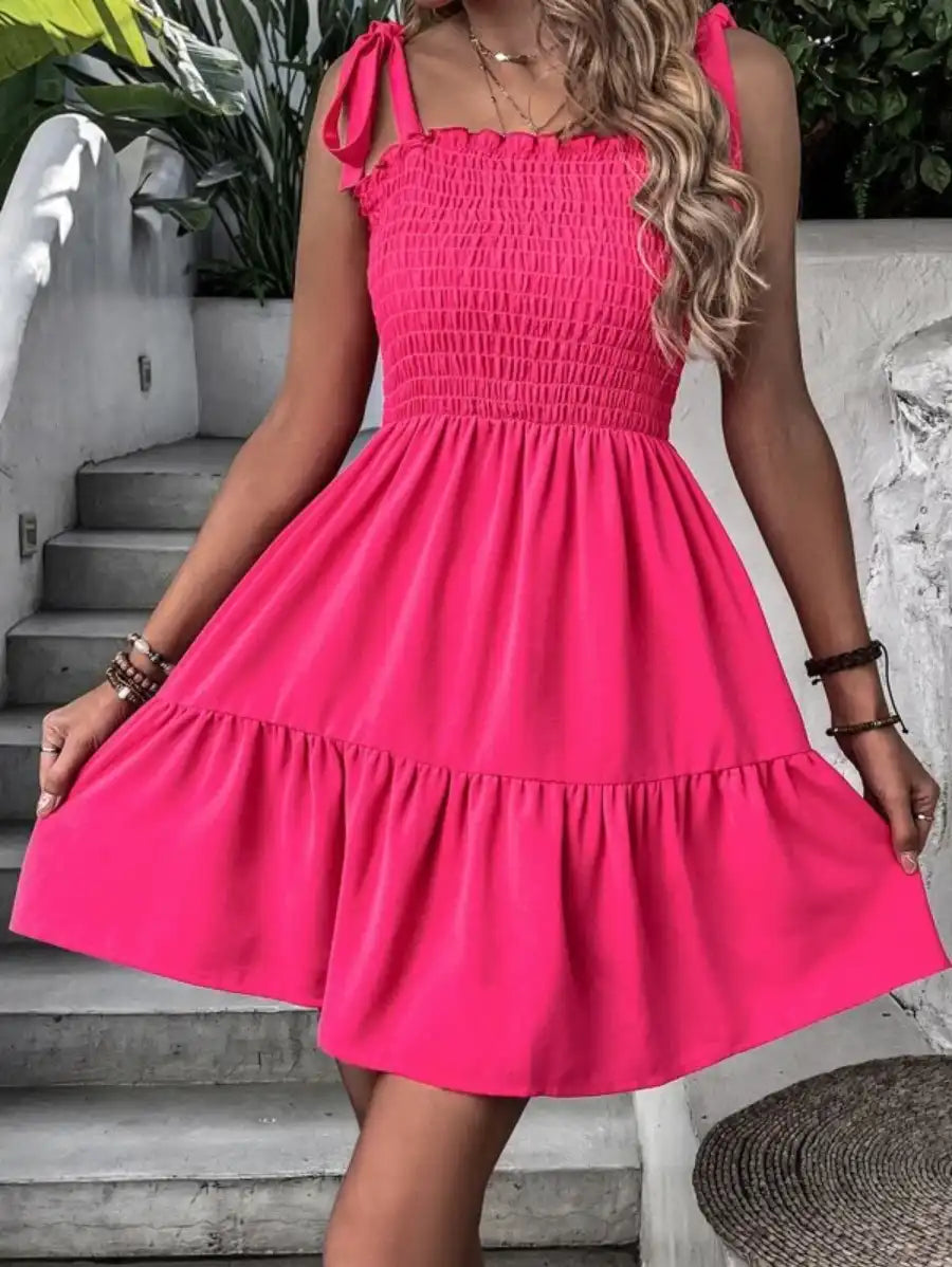 Barbie Ruffle Hem Cami Dress