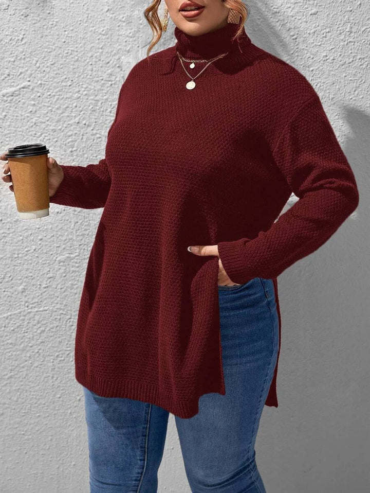 Pullovers Split Hem Sweater