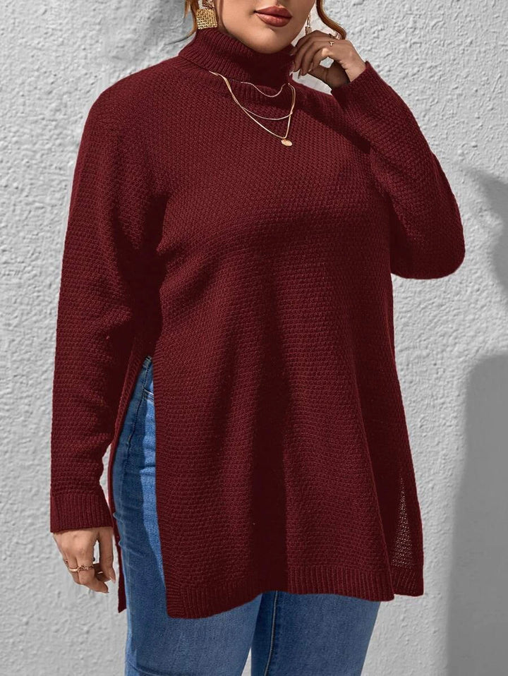 Pullovers Split Hem Sweater