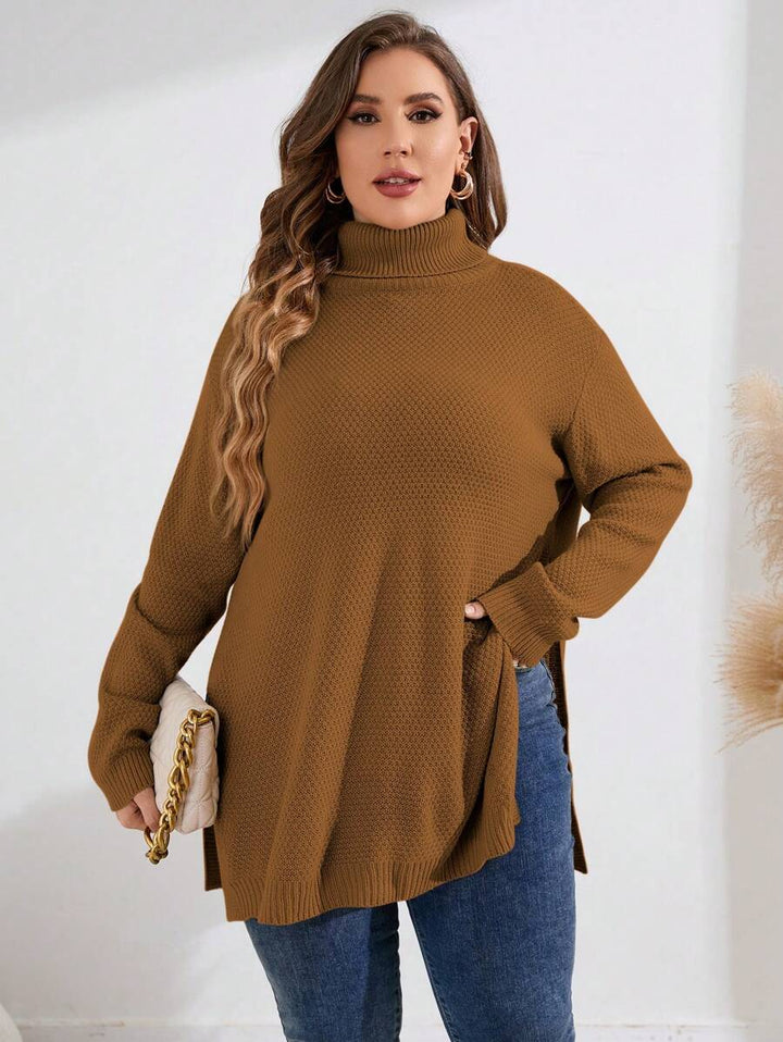 Pullovers Split Hem Sweater