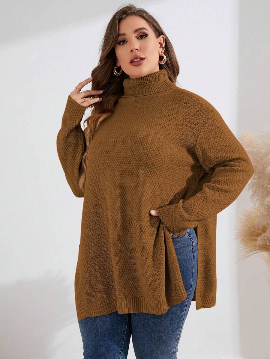 Pullovers Split Hem Sweater