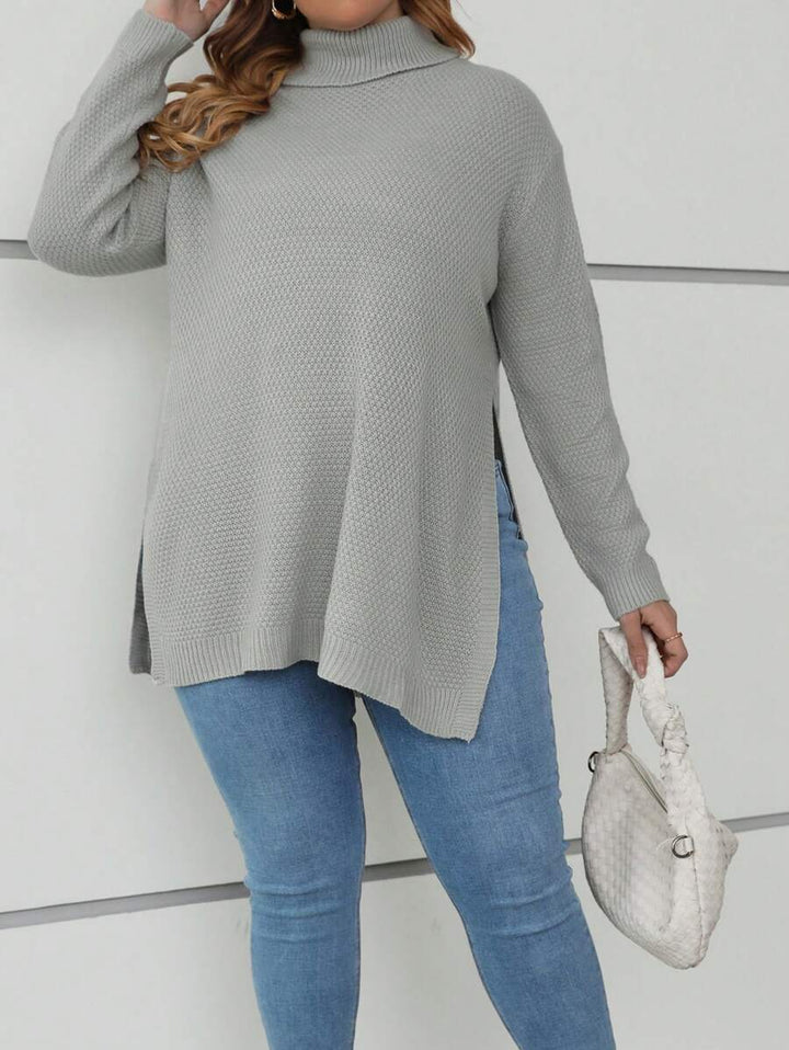 Pullovers Split Hem Sweater