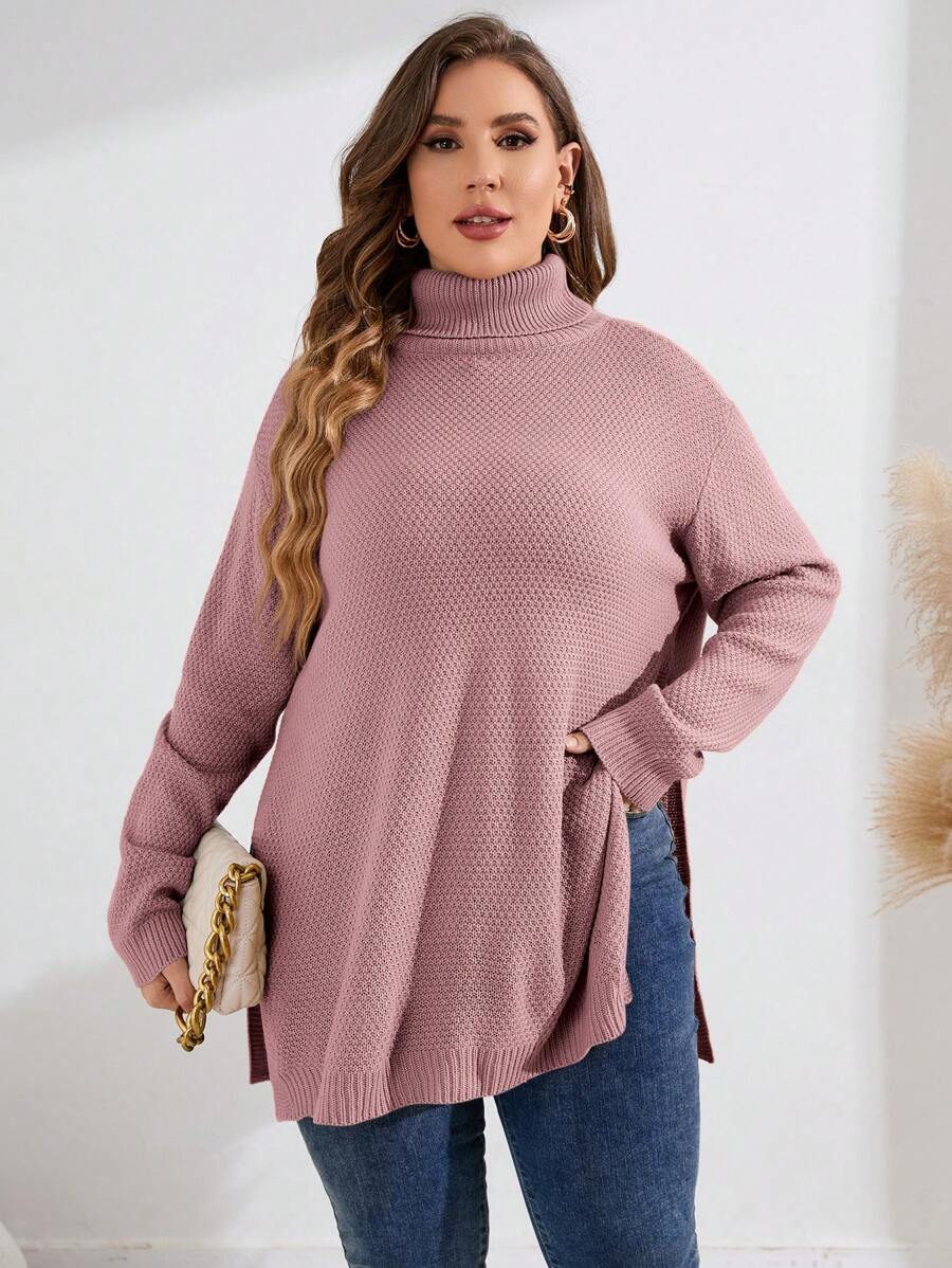 Pullovers Split Hem Sweater